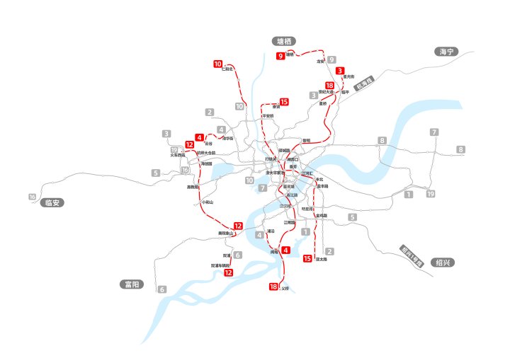 重磅！杭州地铁2035年规划再曝光，余杭涉及多条线路！瓶窑、仓前、良渚……