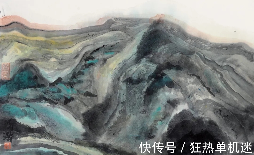 水墨山水画$李绪洪水墨山水画