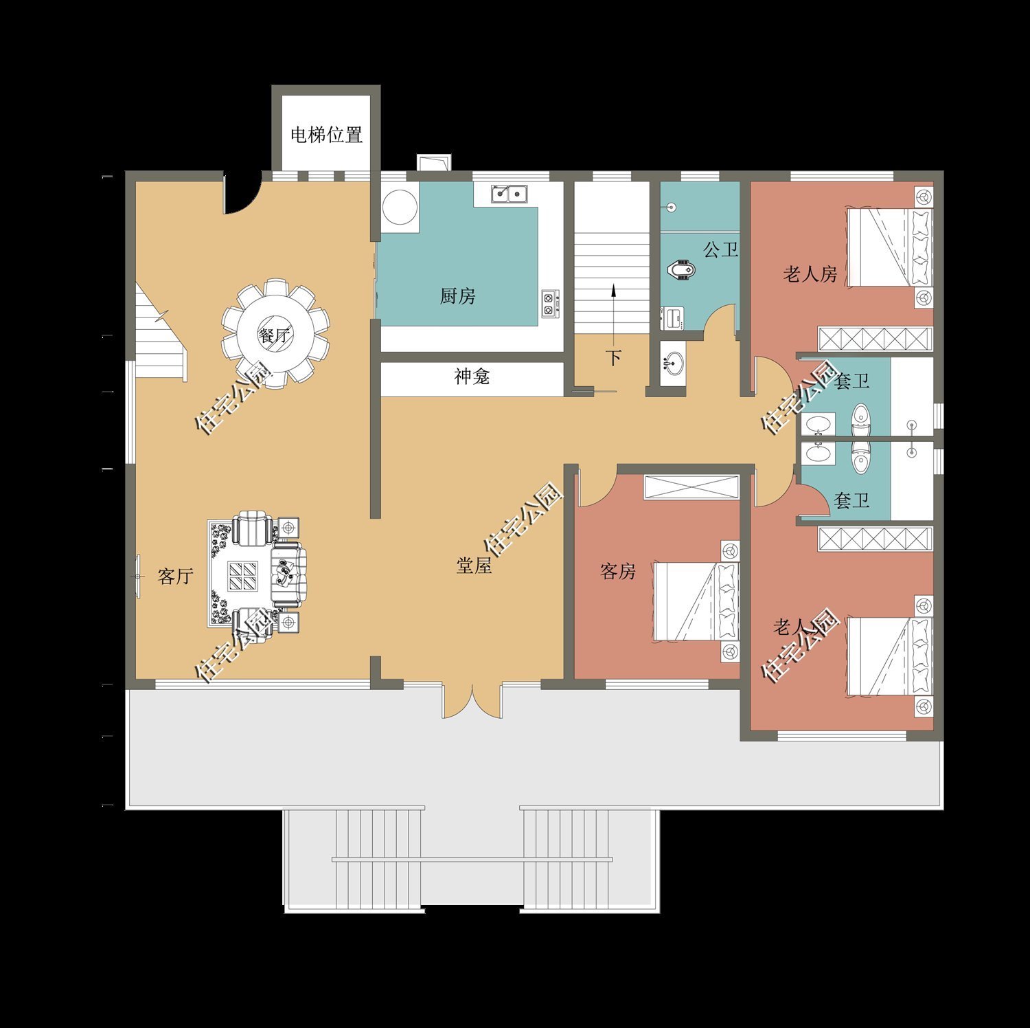 布局|农村盖房就在这10套里选一套,颜值高还实用,尤其第7套特别亮