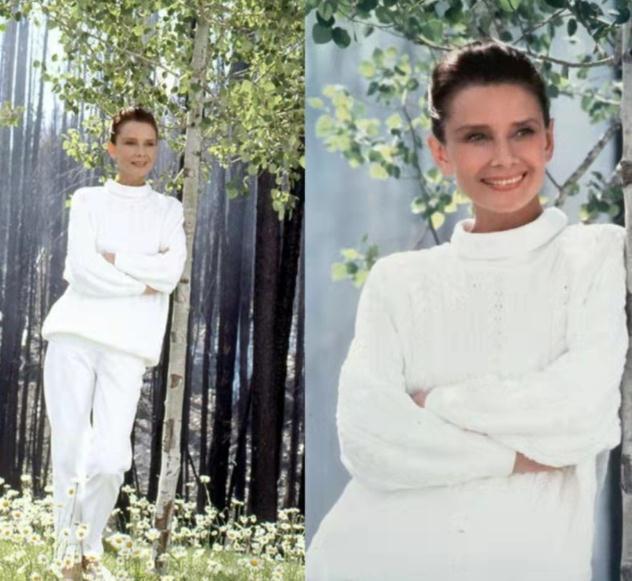 版型 赫本老年干瘦有皱纹仍优雅美丽,穿搭经典有书香气,超合适妈妈们