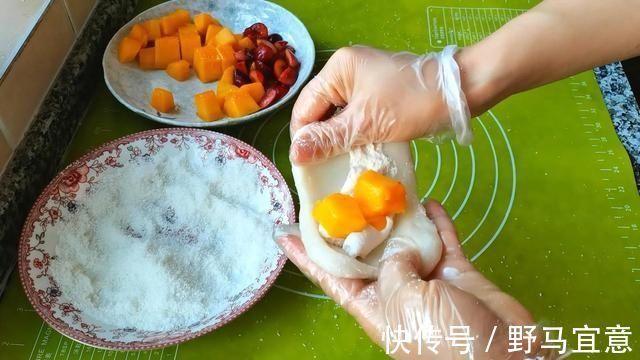 白心|摆摊小吃糯米果来了，软糯香甜，放三天都不会硬，制作简单