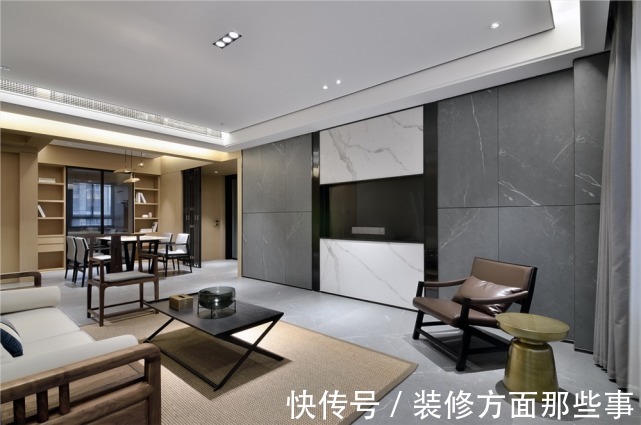 家具|120平新中式二居室,简洁中又多了那么一丝丝的沉稳