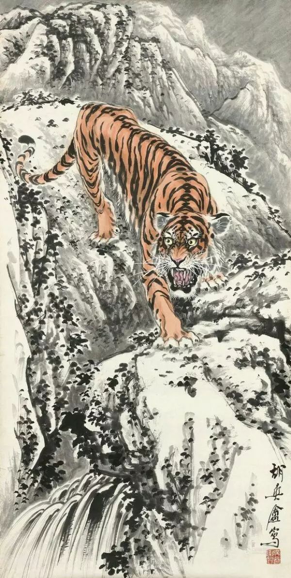 胡爽庵|“被埋没的画虎大师”胡爽庵 作品欣赏