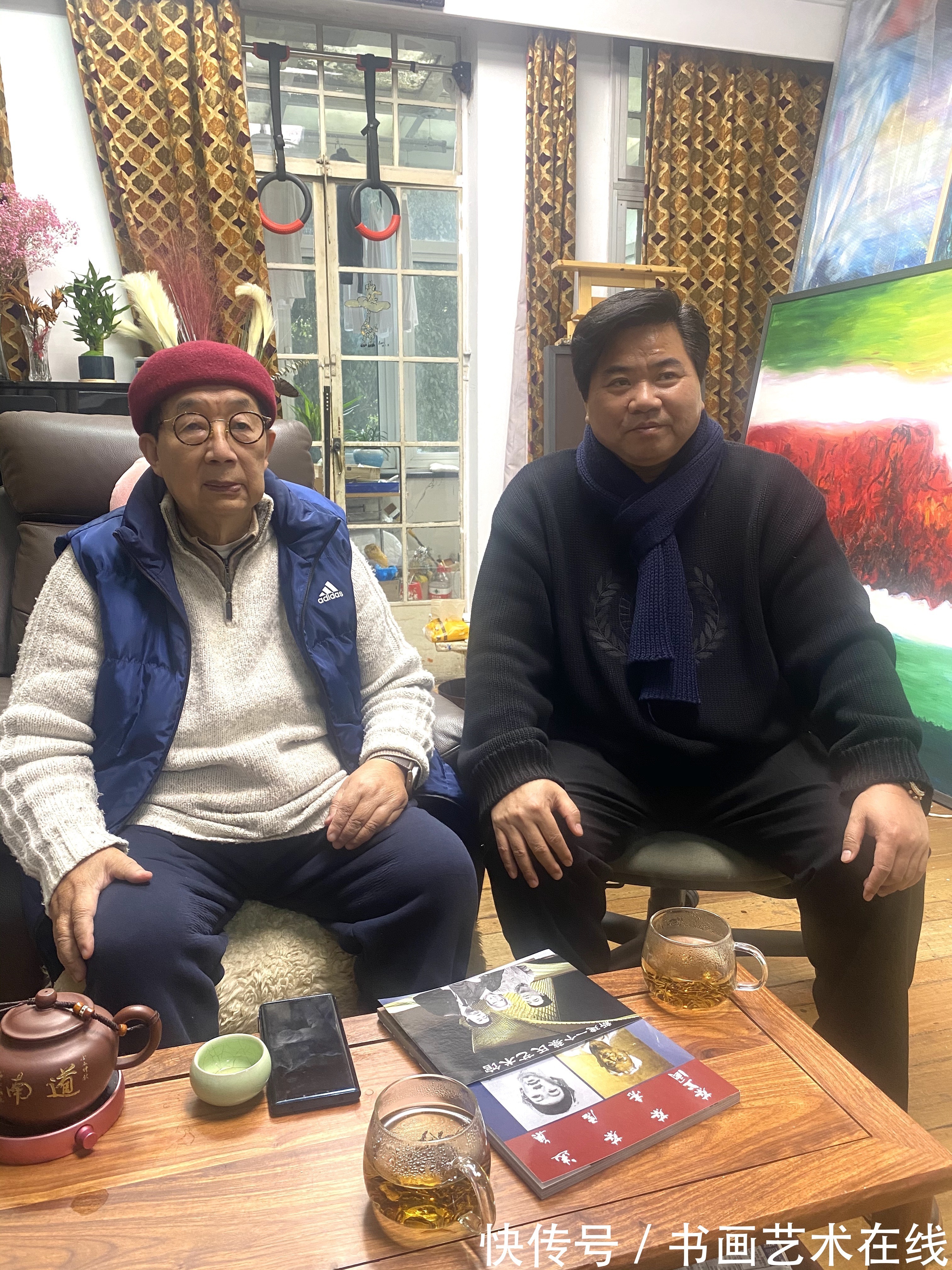 墨画&著名国画大师朱祖国与众多知名好友合影你肯定没见过!