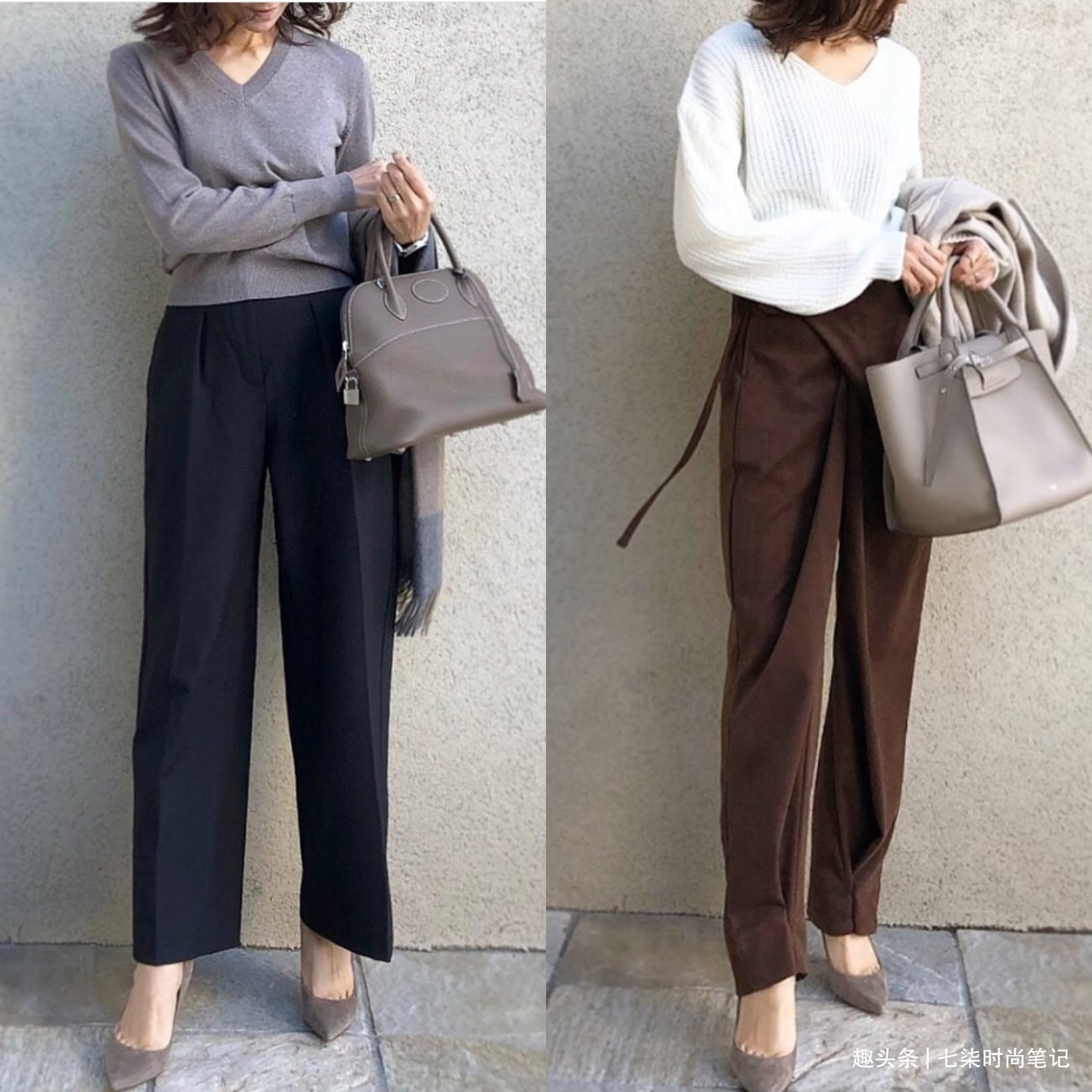 中年女人入秋怎么穿日本博主的穿搭示范,大气优雅值得借鉴