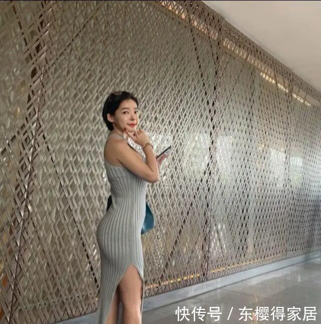 针织裙|美女穿上这种类型的针织裙,我们知道短发的女孩并不简单