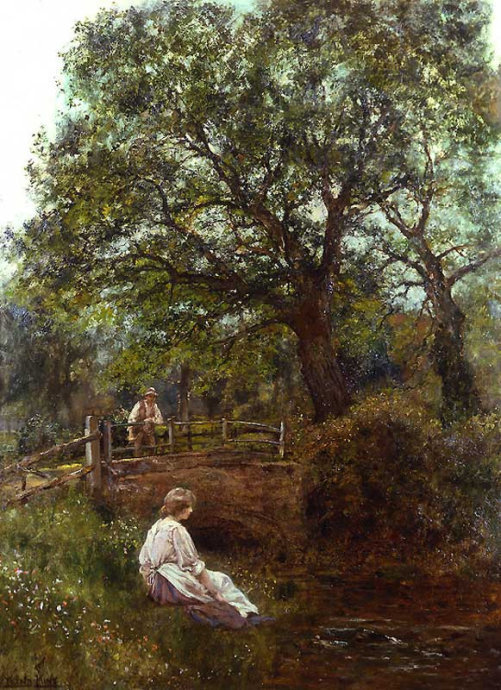 耶德金!诗情画意的田园生活,英国印象派画家耶德金的唯美油画