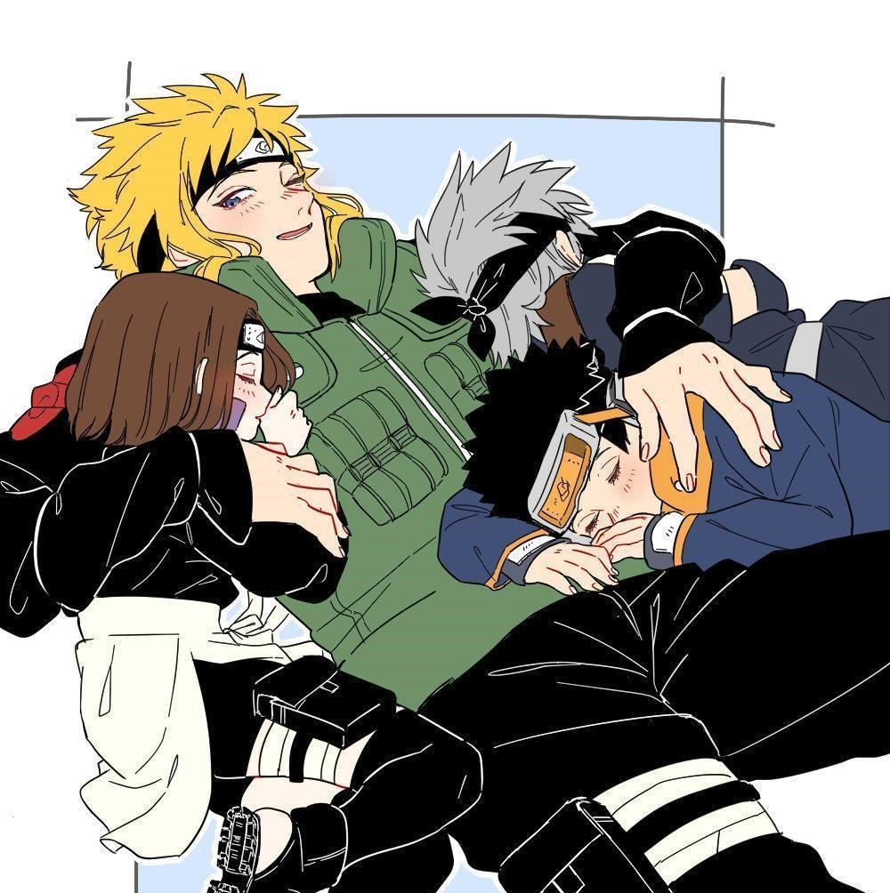 同人图|画师绘制《火影》同人图,木叶十二小强变公仔,画面非常温馨