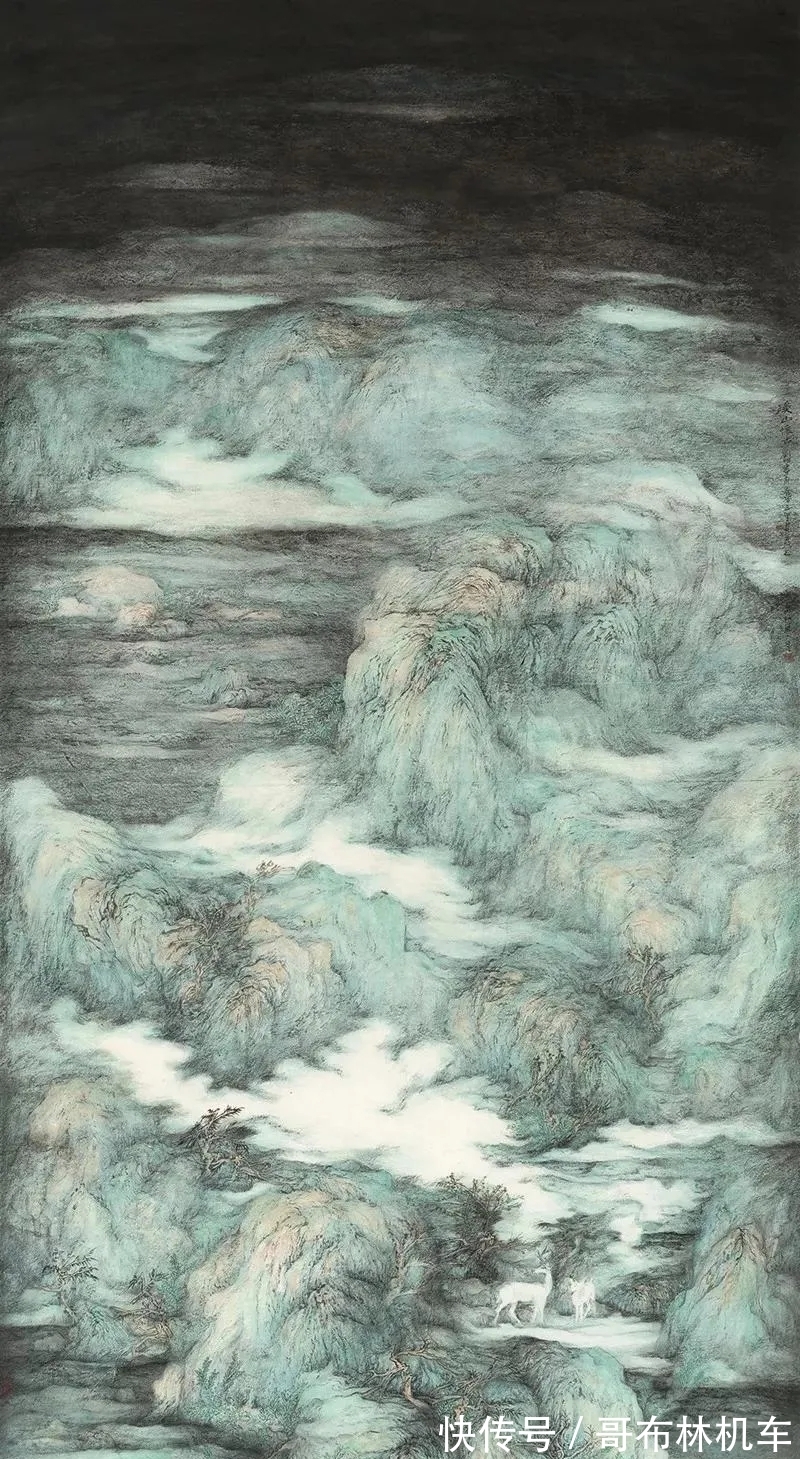 山水画!他画里是梦幻般的意境,是空旷的天地之宇|刘明山水画