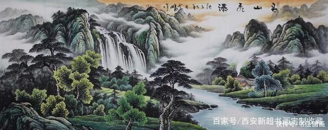 传家有道$高端书法对联定制《传家有道》，国画收藏《鸿运当头，源远流长》