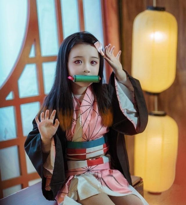 動漫|不同年齡階段Cos禰豆子到底有啥區別三歲版禰豆子萌化所有人