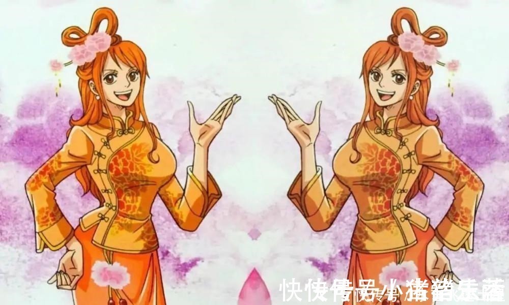 路飞|海贼王角色中国风,路飞穿龙袍很霸气,最好看的还是娜美和罗宾!