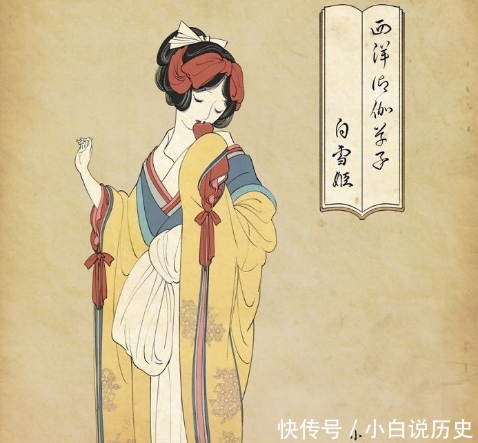 乐佩|迪士尼公主的和服风格,原来白雪公主如此美丽,看到乐佩很满足