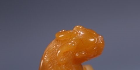 瑞兽&旧藏,田黄瑞兽印章