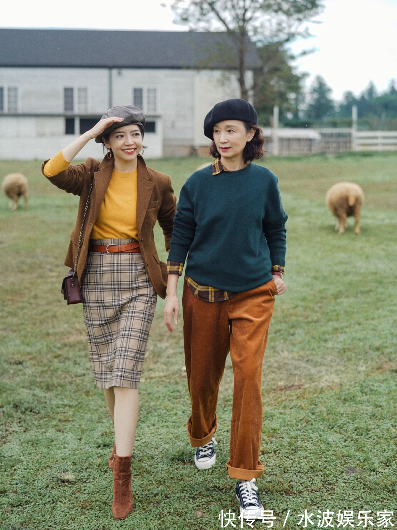 中长裙 女人尽量不要高跟鞋配大衣,现在流行这样穿,有种别样的美