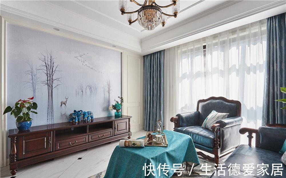 业主|孔雀蓝和孔雀绿携手，构成优雅独特的摩登范新家，真是太特别了