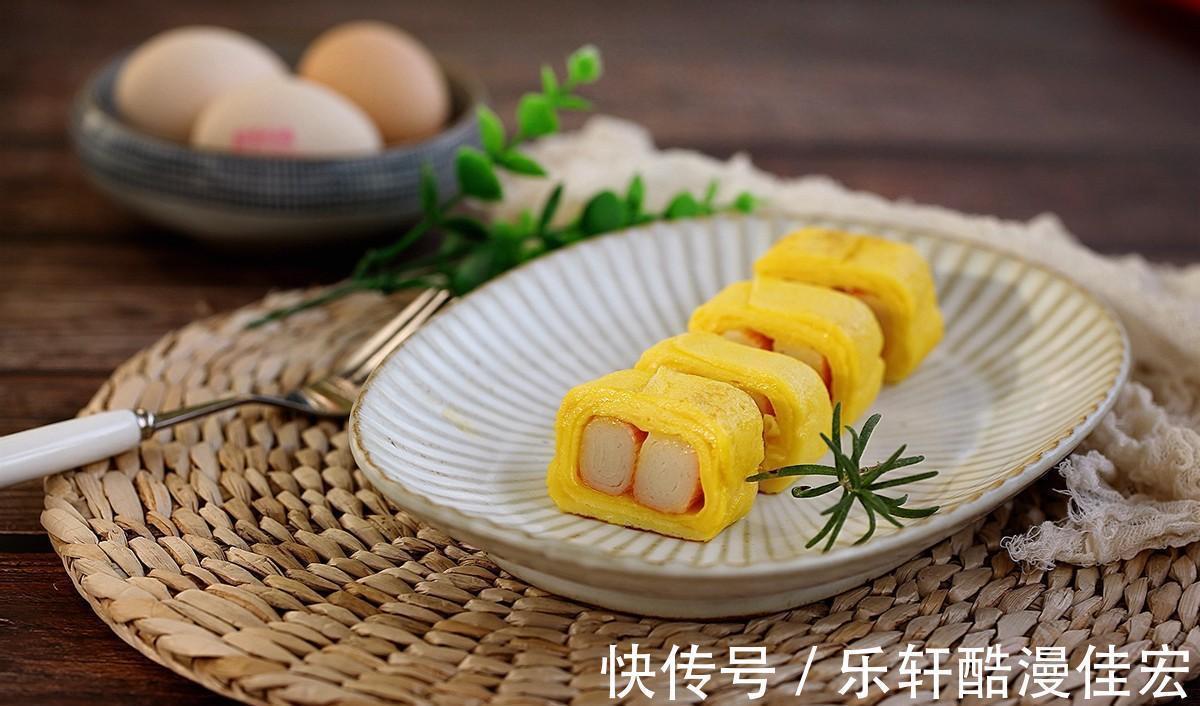 在家制作日料中的厚蛋烧，鲜香可口，制作简单还有营养