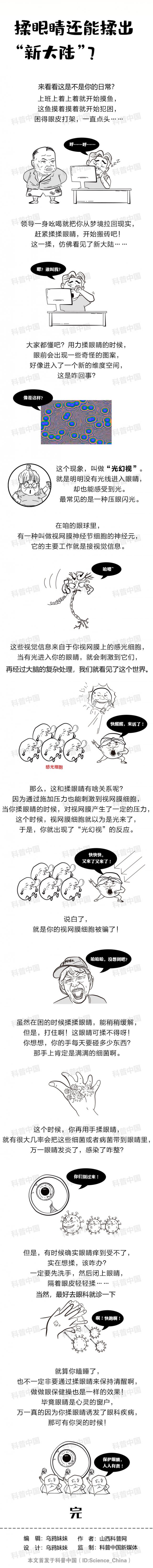 涨知识|为什么揉眼睛时会看到奇怪的图案？看完绝对涨知识！