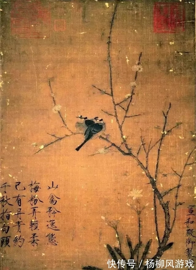 花鸟画@精细入微，看清一根根羽毛！赵佶花鸟画