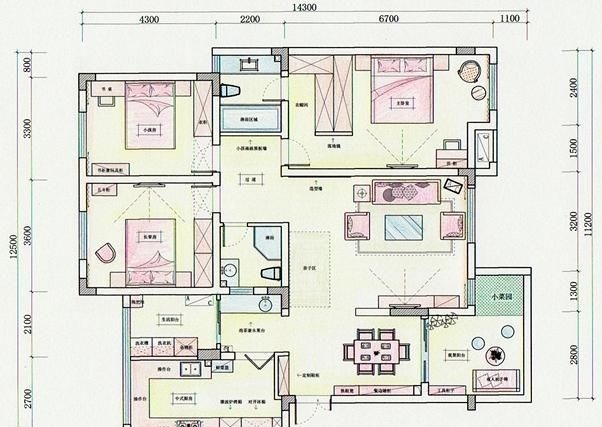 全屋|130㎡新房硬装花了15万，全屋都打柜子超实用！朋友都夸漂亮大气