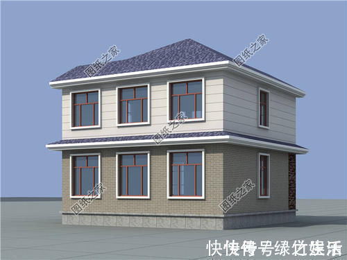 农村|农村9乘9米左右的二层建房图,占地小巧,来年住进去的就是你