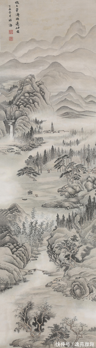 古典#「作品欣赏」山里人的水墨丹青,古典山水传承画家游海作品赏析