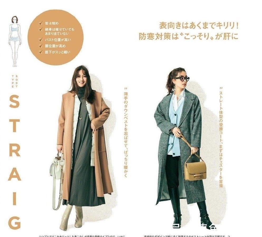 服装 中日韩大衣穿搭分析,各有各的特色,风格不同都好有气质