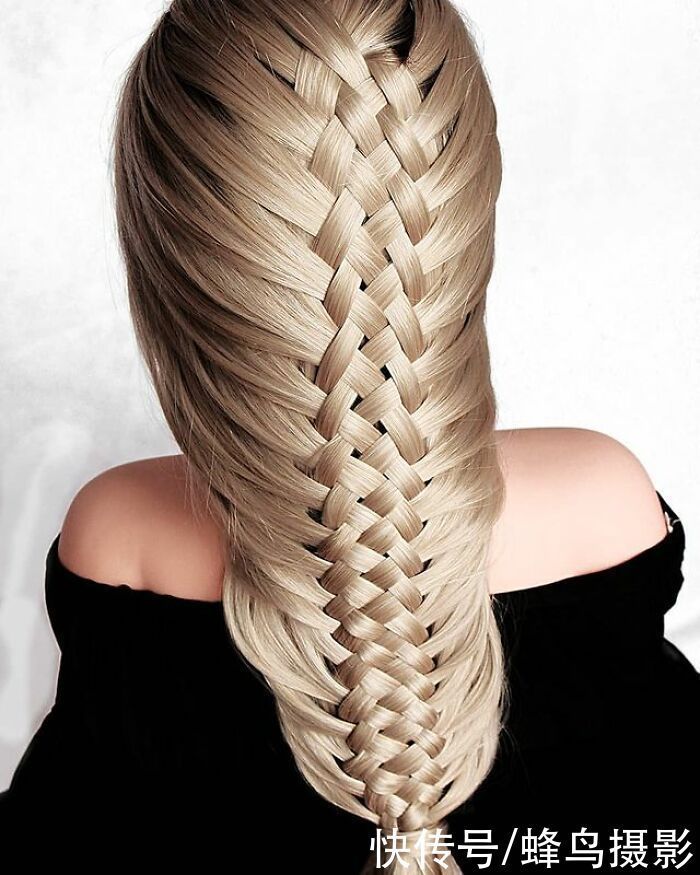 网红达人|65张编发照片,这哪是编头发分明是画画,图3这发型一次要半天