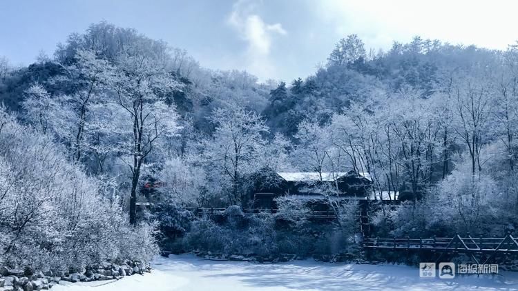 雾凇|济南又现雾凇景观，九如山宛如冰雪水墨画