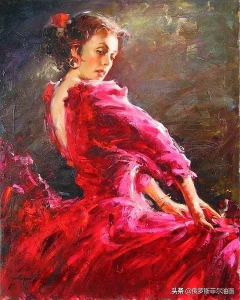 赏读&奔放美艳,活力无限~俄罗斯画家安德鲁的油画作品赏读