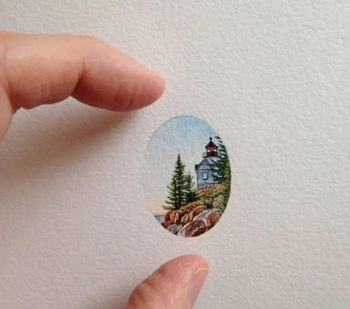 绘画！她是3个孩子的妈，做全职主妇后用指甲般大小的迷你画，人生一路开挂！