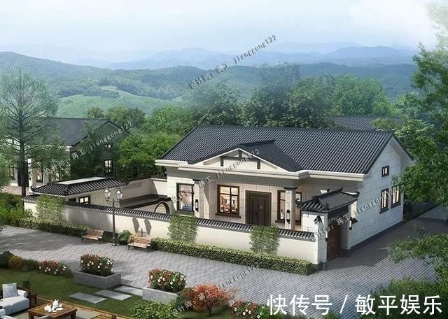 农村别墅|5款带院子的农村别墅,30年后,我想住在这样的房子里养老