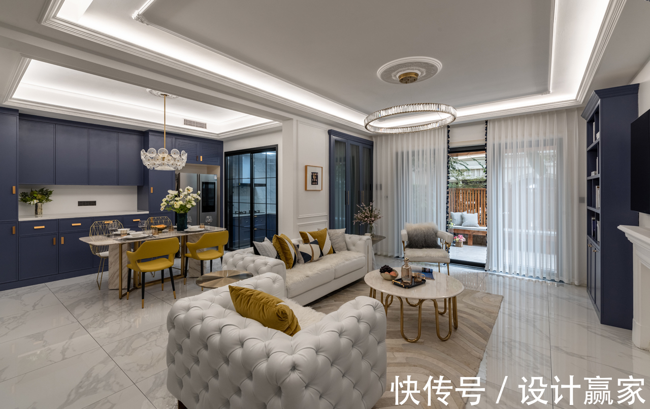 自由地带|200㎡法式叠拼,庄重浪漫有格调,叫人爱得不行