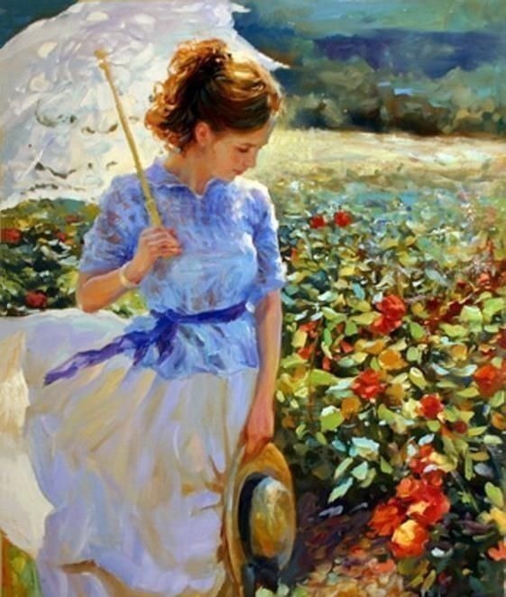 俄罗斯!人体艺术——俄罗斯画家人体油画中的美女娇艳如花