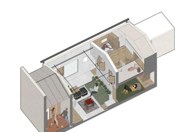 会客厅|4个好友集资,买上海30㎡夹缝房,改造后邻里共用