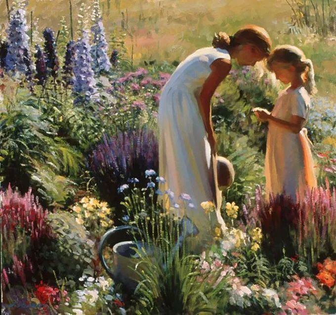 阳光美人|油画里的阳光美人,简直太美了