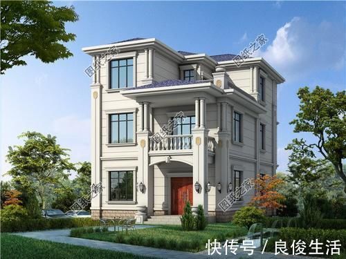 客厅|一楼商铺二三楼居住的三层住宅图，这是不是你要找的建房设计？
