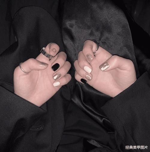 欧美酷帅风美甲,酷girl必备!