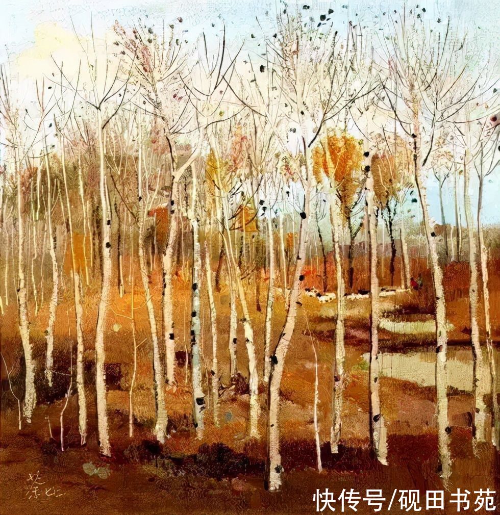 李可染@「书画欣赏」 一幅画，一个秋