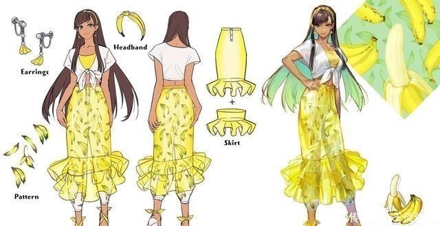 甜美系#食物拟人娘也太美了吧!水果妹子是谁的最爱,想一口吃掉蛋糕美人