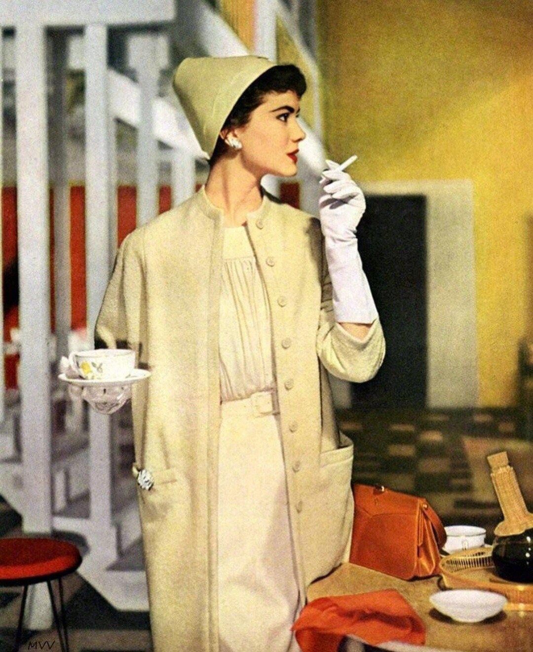 时尚|五十年代的时尚裙装, 优雅的色彩搭配, 依旧很美