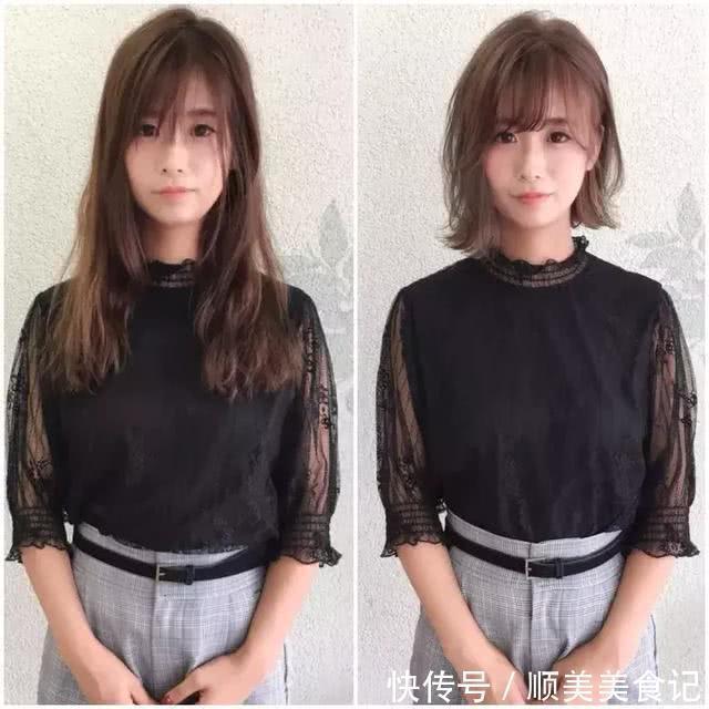 短发|日本妹子剪完短发的前后对比，短发果然有毒！