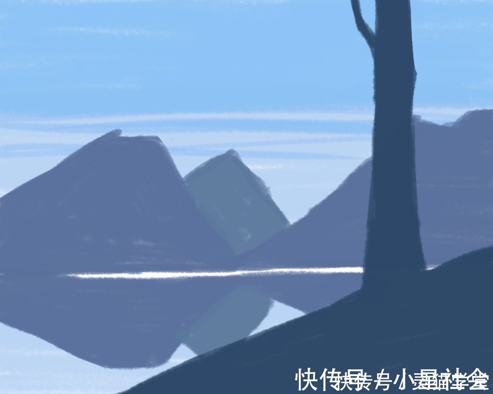 绘画|不用绘画功底,不需要画线条!也能画出好看的风景插画!