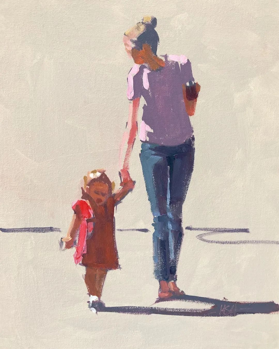 概括的笔触,光影和色彩具佳!