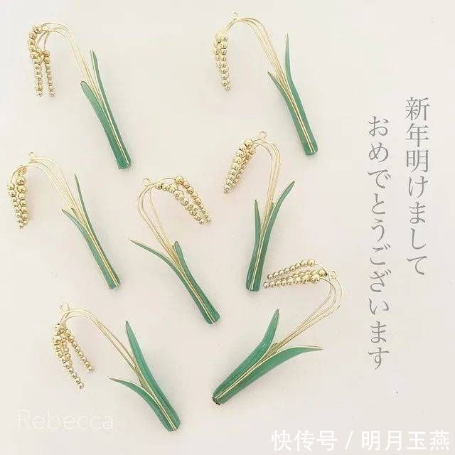 日本 日本一小姐姐手作水稻型耳饰,灵感是来自 网友:惟妙惟肖,看饿了!