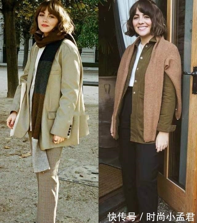 外套 从只有155cm身高,英国博主的穿搭中,学习小个子正确穿法