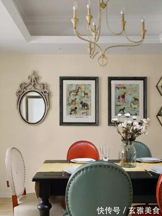 小灵儿|140平美式风格，客厅色彩搭配突破传统，优雅温馨又别具一格