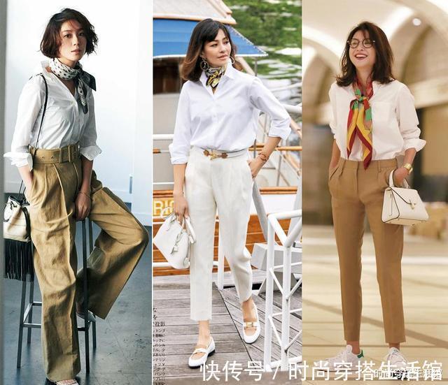 百褶裙|白衬衫这样穿太好看了吧,简约大方又气质,普通人也能驾驭