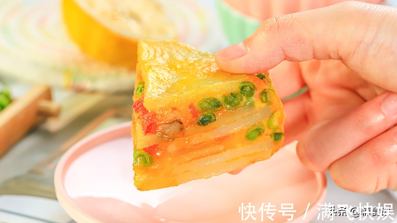 土豆片|以后蛋糕就这样做，不用烤箱不用面粉，娃吃到渣都不剩