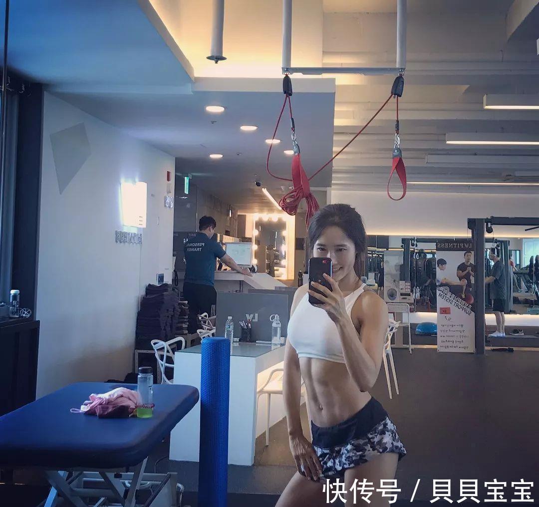 力量训练|韩国女警察，本来以为是个青铜，没想到还是一个健美达人